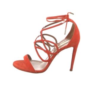 Aquazzura Suede PumpsOrangeStiletto Size 7